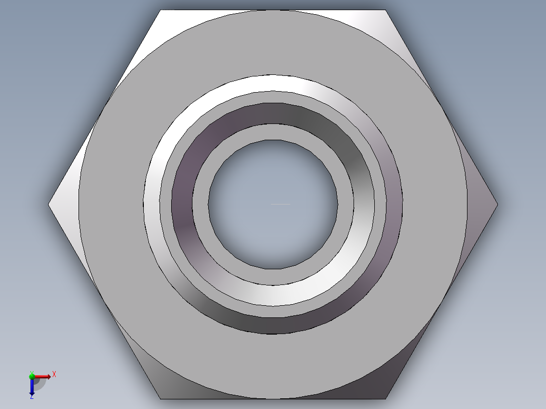 公制螺纹ED密封、1CM-16-18WD俯视图