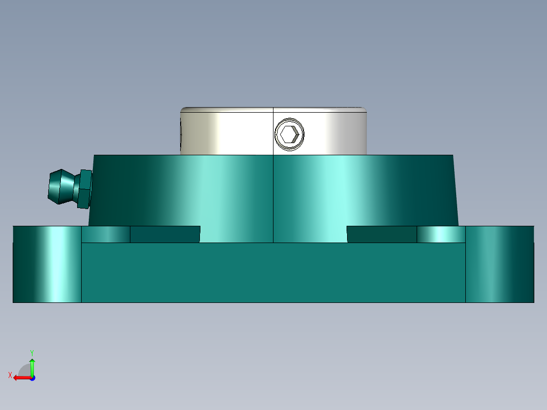 两轴焊接转台后视图