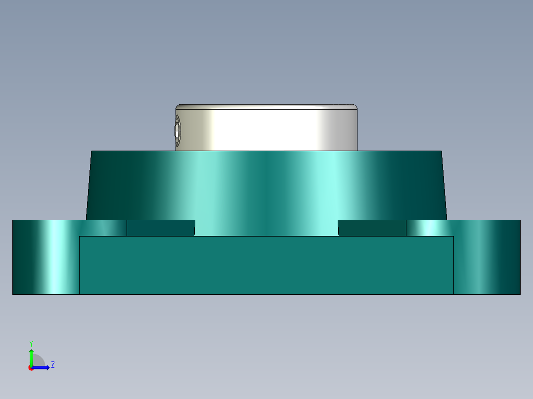 两轴焊接转台左视图