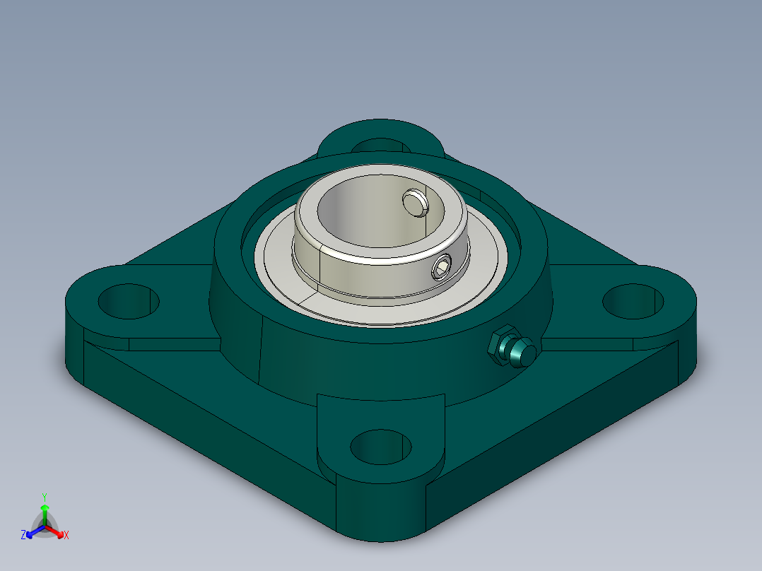 两轴焊接转台正等轴测图