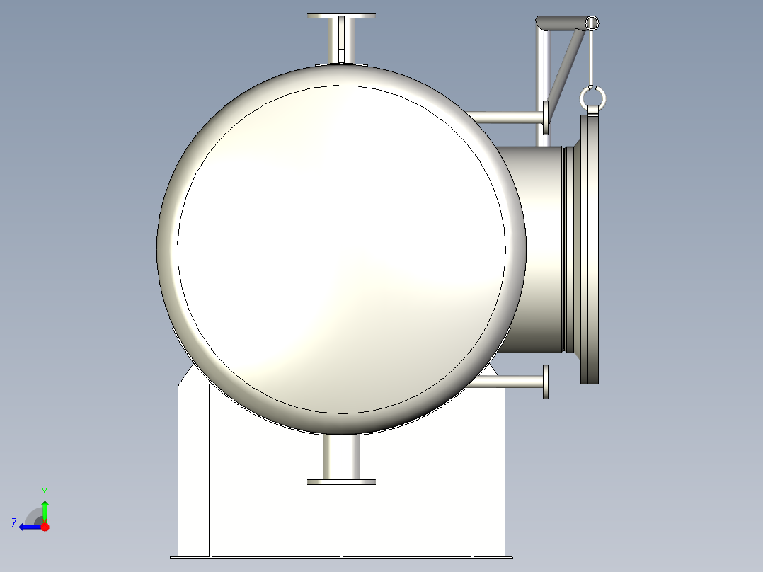 B3003479-压力容器右视图
