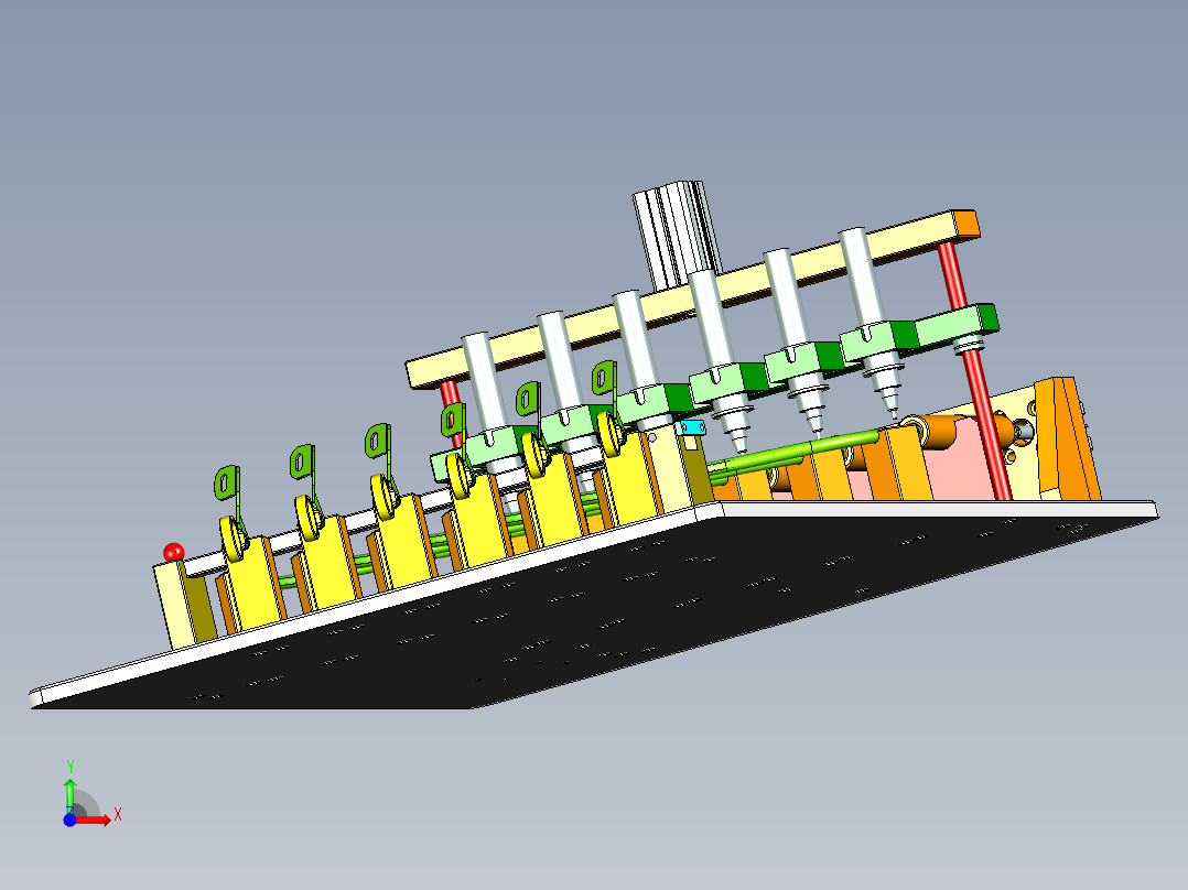 油管测泄露工装前视图