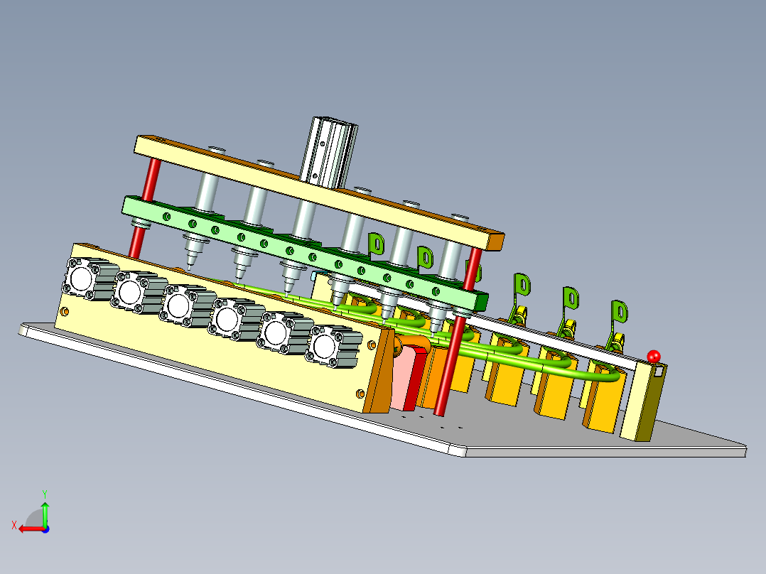 油管测泄露工装后视图