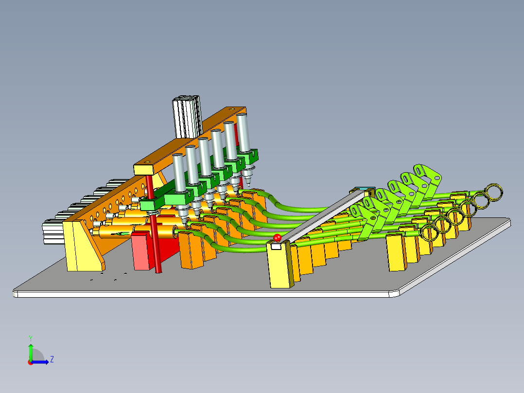 油管测泄露工装左视图