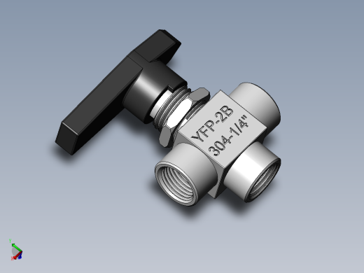 三通球阀，DN8 1_4”三通球