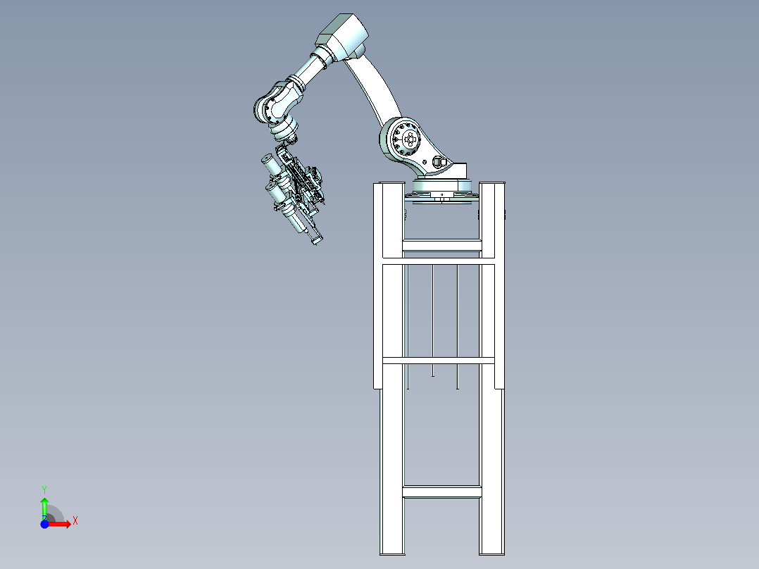 点胶机器人系统前视图