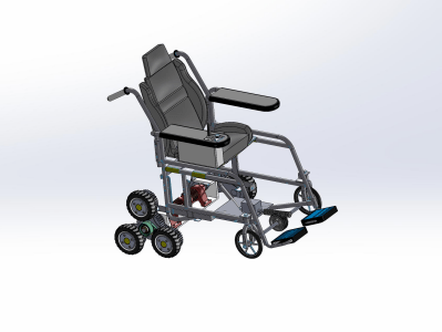 三轮式爬楼轮椅设计