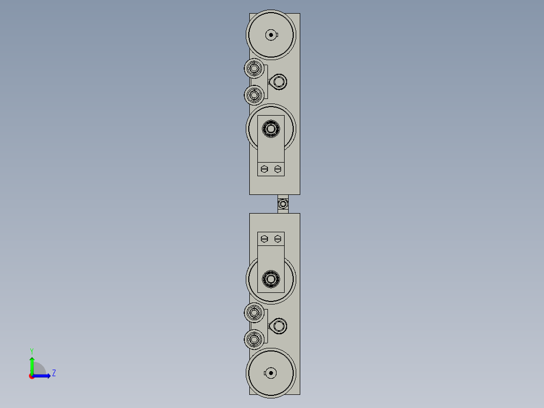 玻璃外墙爬墙机器人左视图