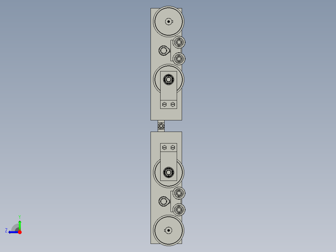 玻璃外墙爬墙机器人右视图