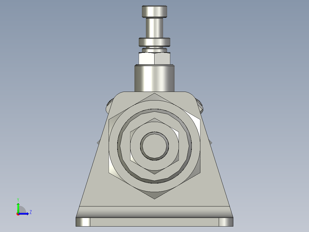 气缸MF25x400SCMLB(0)+(CS1-M-2)左视图