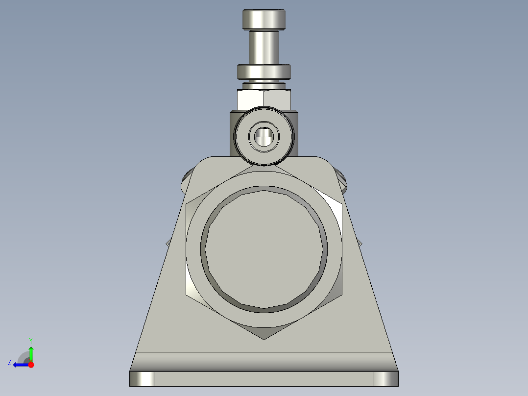 气缸MF25x400SCMLB(0)+(CS1-M-2)右视图