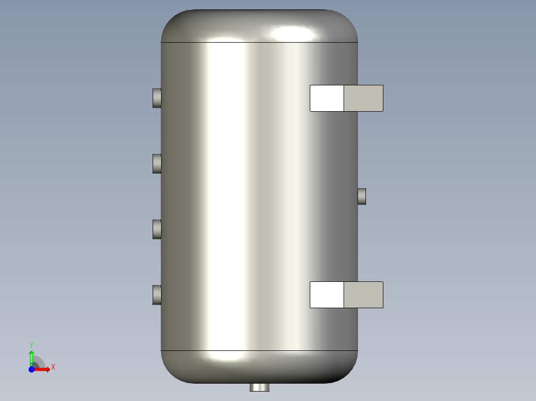 50LB款侧三孔安装尺寸455x115-002前视图