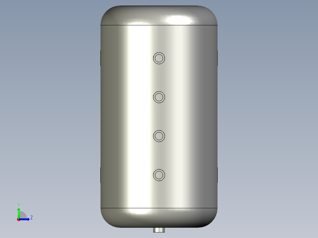 50LB款侧三孔安装尺寸455x115-002左视图