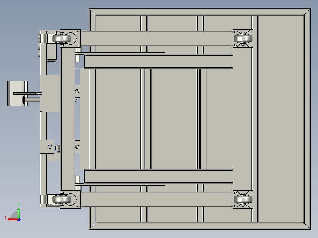铲式提升机(最低后视图