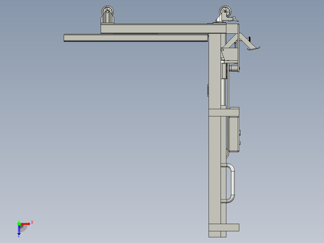 铲式提升机(最低俯视图