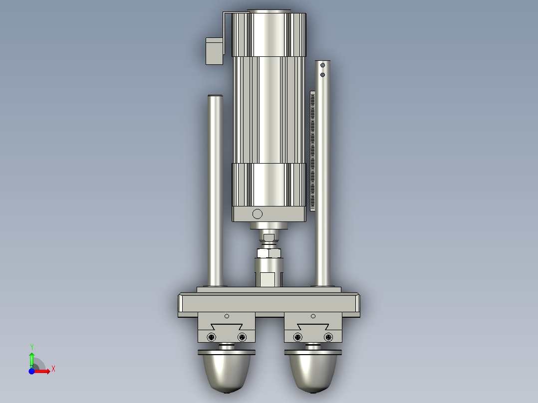 印头组件前视图
