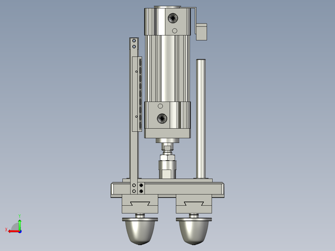 印头组件后视图