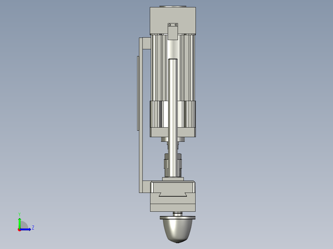 印头组件左视图