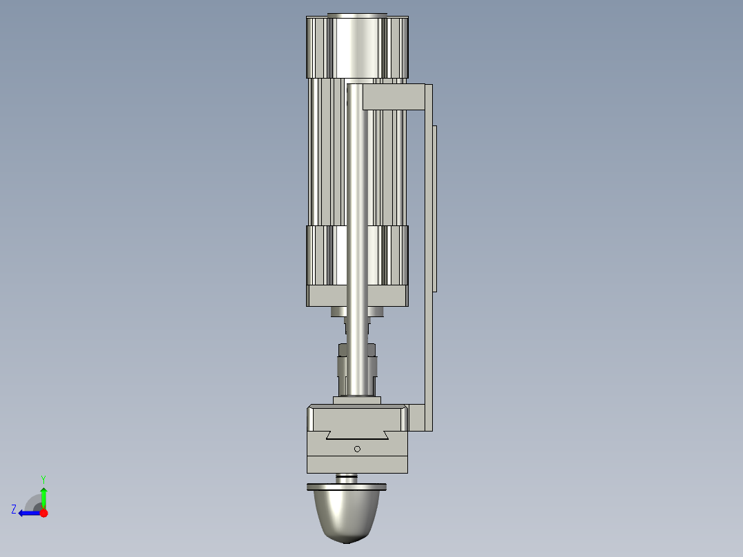 印头组件右视图