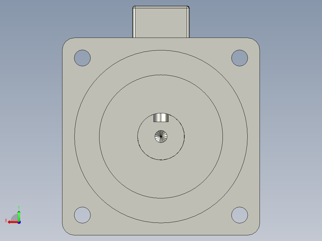 台达750W电机后视图