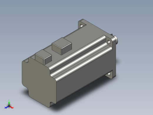 台达750W电机正等轴测缩略图