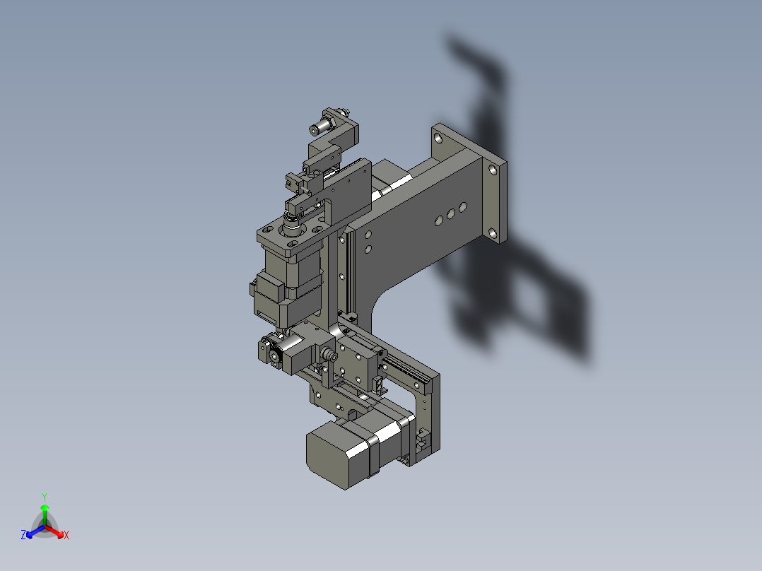 烤箱拾取单元组装主视图