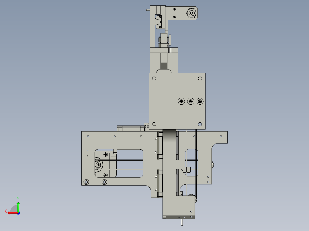 烤箱拾取单元组装后视图