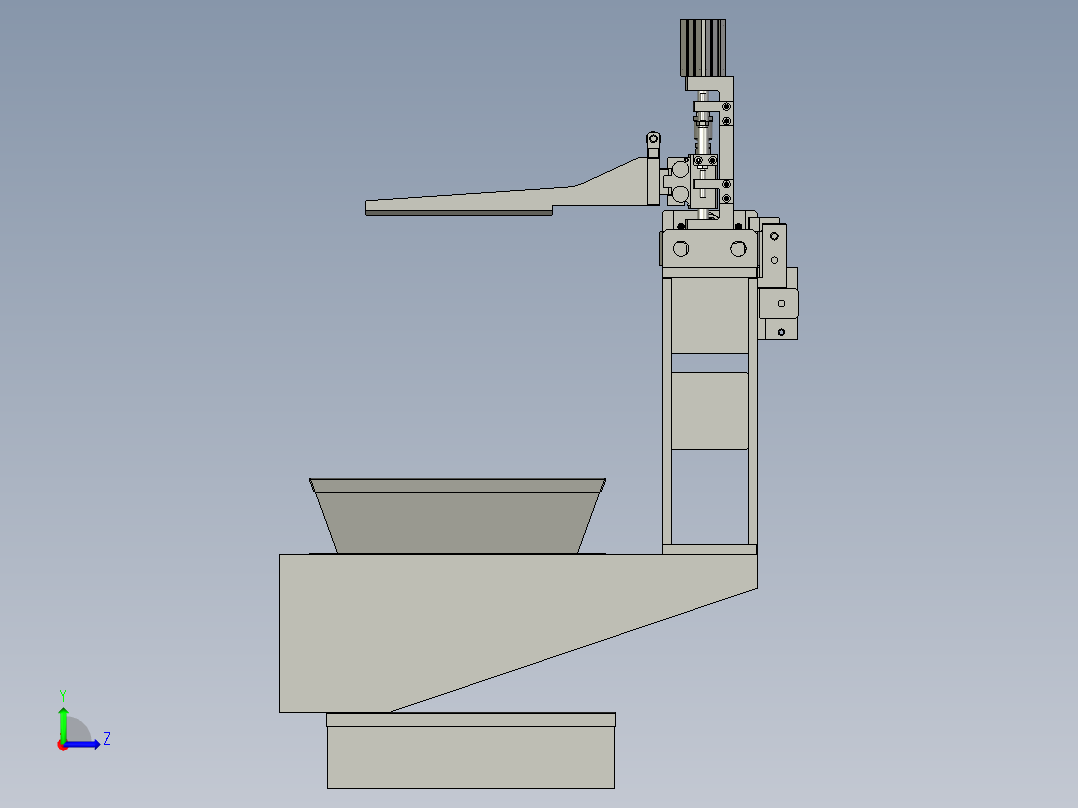 YWP200K4-10-03-00平移组件左视图