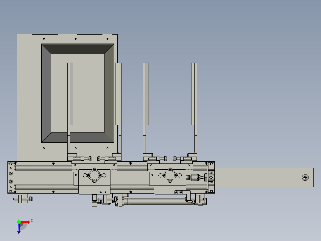 YWP200K4-10-03-00平移组件俯视图