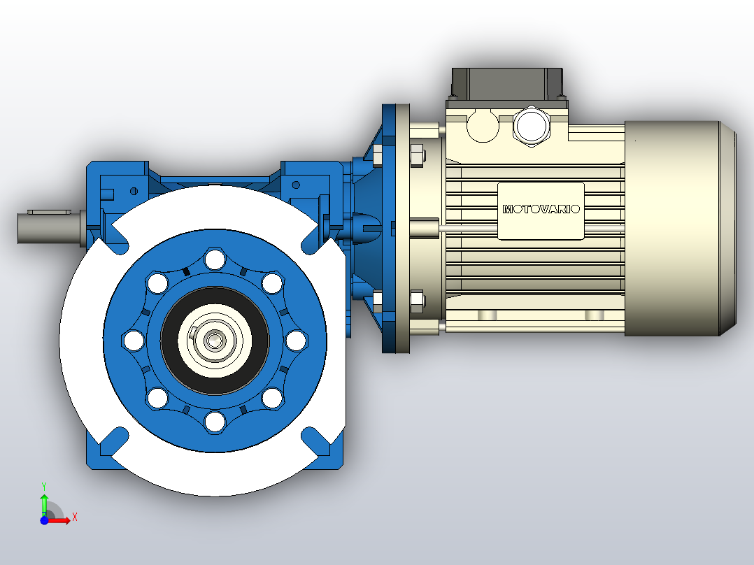 蜗轮减速器NMRV-P 090 i-60前视图