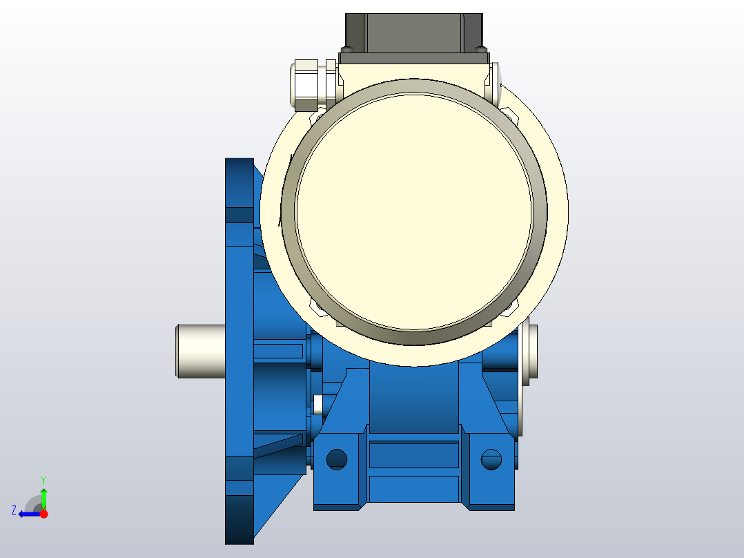 蜗轮减速器NMRV-P 090 i-60右视图