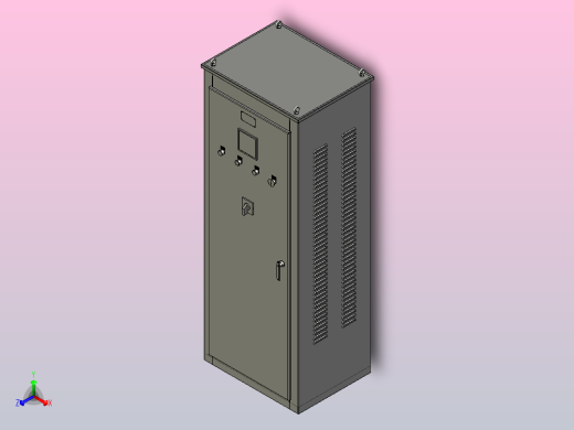 JJ1-132～180自耦减压起动控制柜三维模型202010