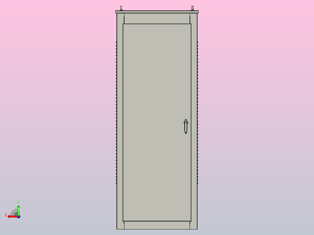 JJ1-132～180自耦减压起动控制柜三维模型202010后视图