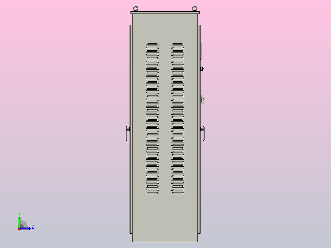 JJ1-132～180自耦减压起动控制柜三维模型202010左视图