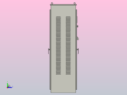JJ1-132～180自耦减压起动控制柜三维模型202010左视缩略图