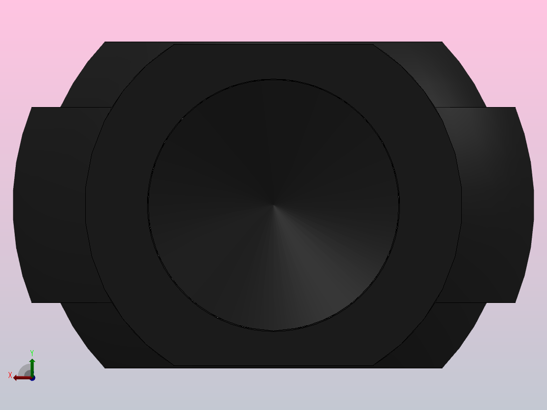 S球面单耳接杆[125]气缸附件后视图