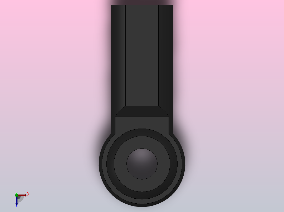 S球面单耳接杆[125]气缸附件俯视图