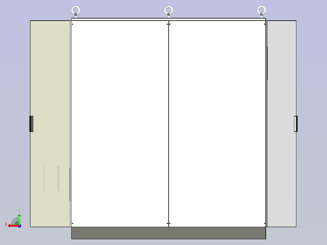 仿威图双电源CDQ1S变频柜后视图