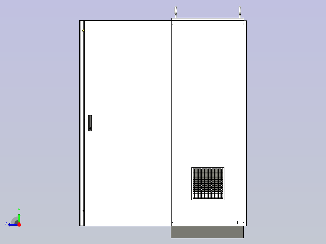 仿威图双电源CDQ1S变频柜右视图