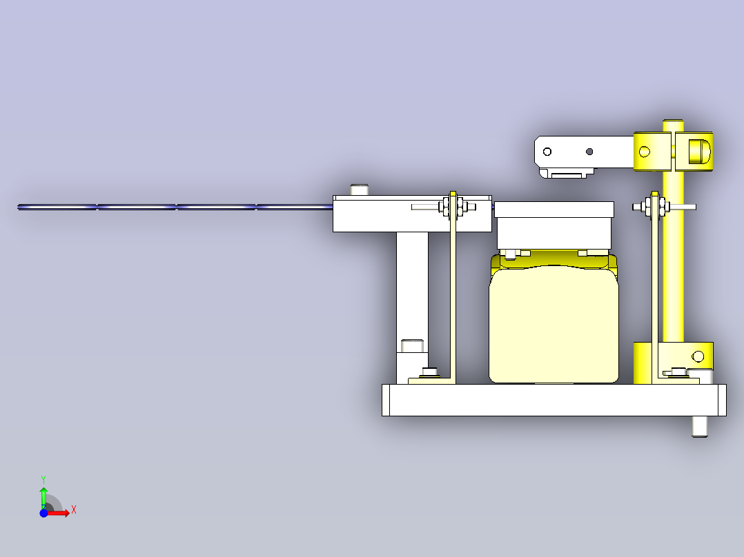 一款垫圈排出机3D模型前视图