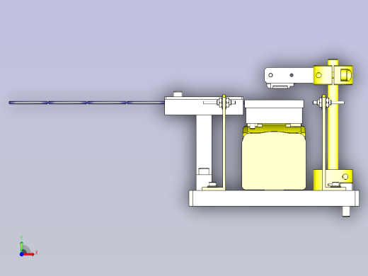 一款垫圈排出机3D模型前视缩略图