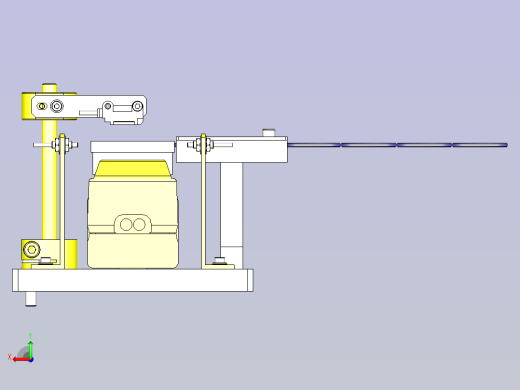 一款垫圈排出机3D模型后视缩略图