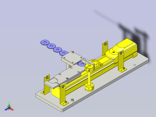 一款垫圈排出机3D模型正等轴测缩略图