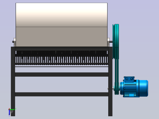 小型小麦脱粒机结构设计 - 副本前视缩略图