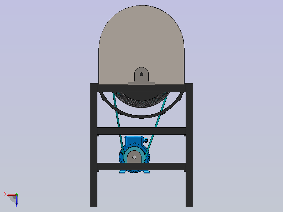 小型小麦脱粒机结构设计 - 副本左视图