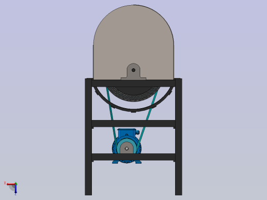 小型小麦脱粒机结构设计 - 副本左视缩略图