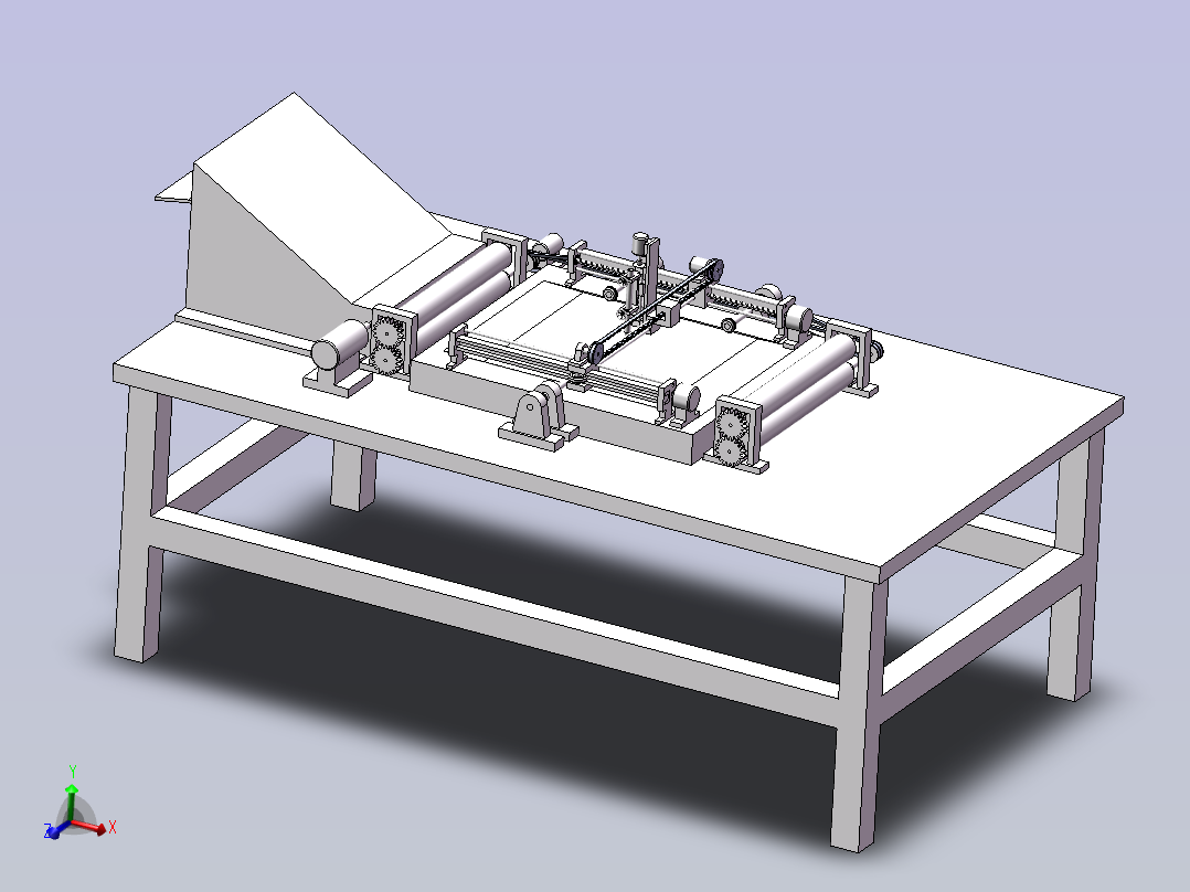 三坐标写字机主视图