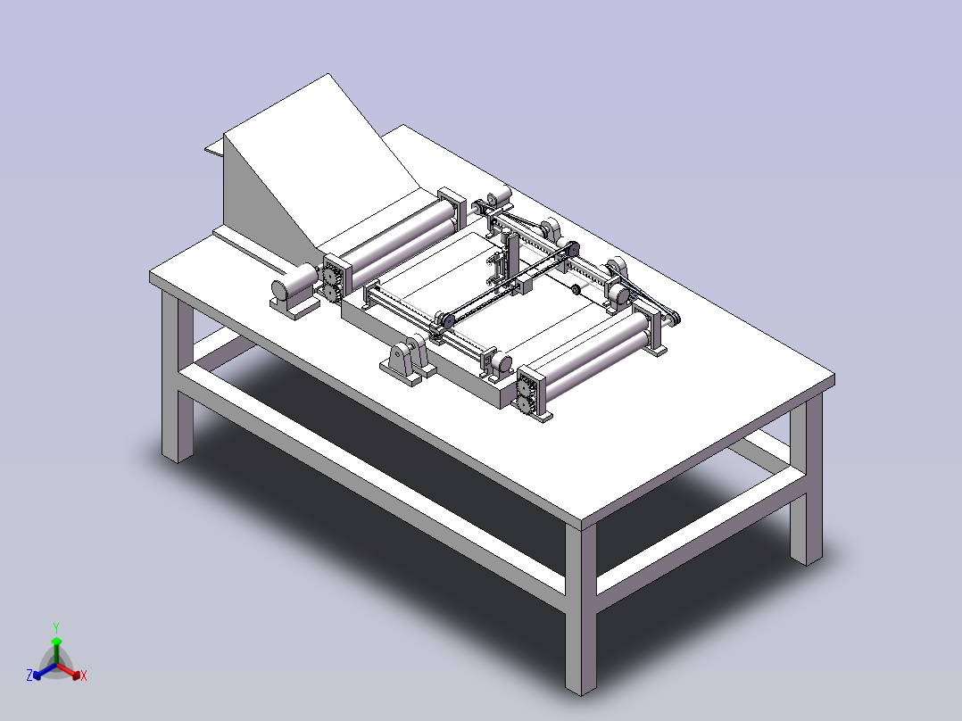 三坐标写字机正等轴测图