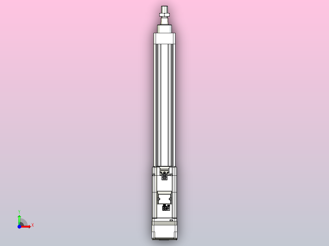 轻载电动缸TPA-ESR40-1210C-L300-MR-W-P40-C3前视图