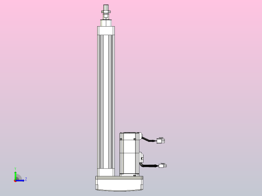 轻载电动缸TPA-ESR40-1210C-L300-MR-W-P40-C3左视缩略图